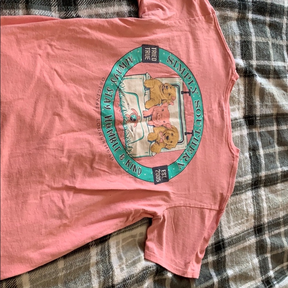 Pink simply southern short sleeve shirt size M.